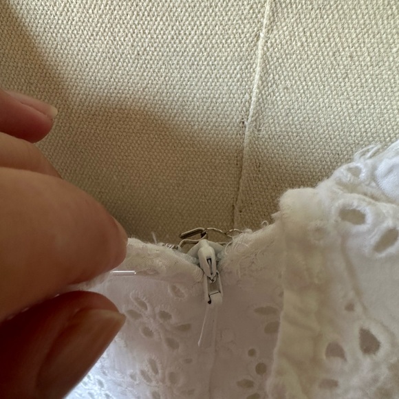 Hatley women summer Eyelet Shift Dress - White size small - Picture 8 of 9